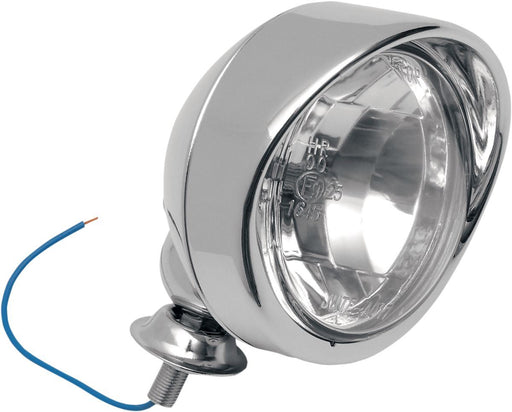 Drag Specialties Spotlight 4" Stud-Mount Clear Lens W/ Visor Chrome - Part #20010277 - Hogparts UK