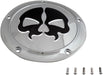 Drag Specialties Cover Derby Split Skull 5-Hole Chrome - Part #11070552 - Hogparts UK