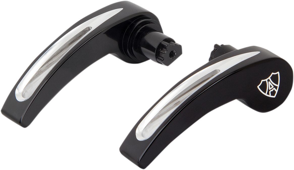 Arlen Ness Saddlebag Latch Levers Deep Cut Black - Part #35011207
