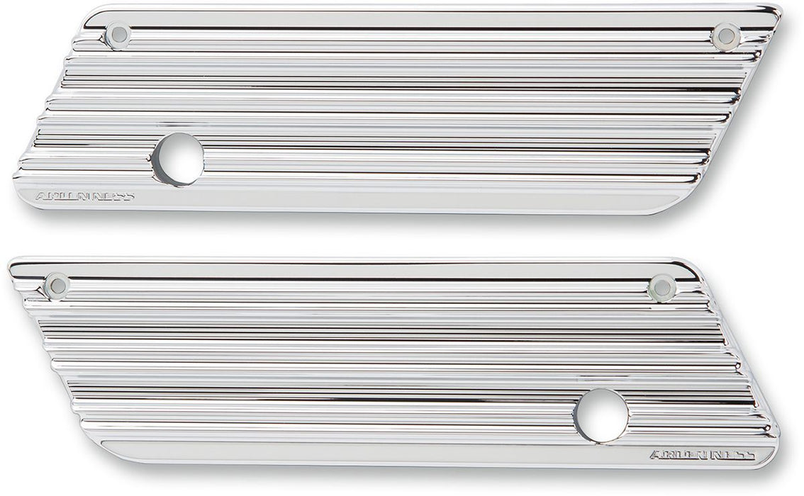 Arlen Ness Saddlebag Latch Covers 10-Ghauge Chrome - Part #35011213