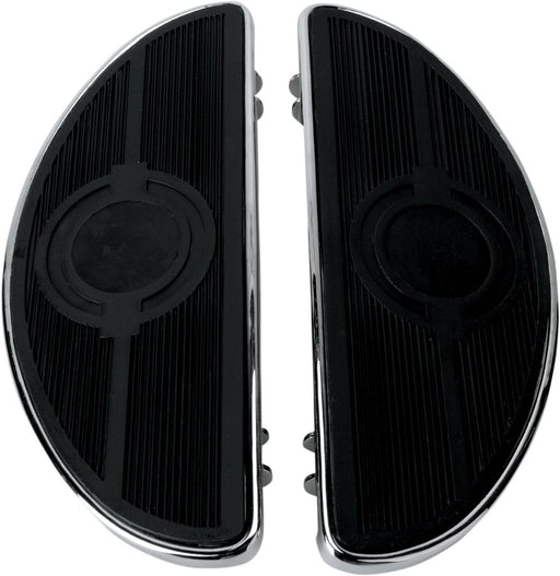 Drag Specialties Half-Moon Floorboards W/O Vibration Inserts Chrome - Part #16210161 - Hogparts UK