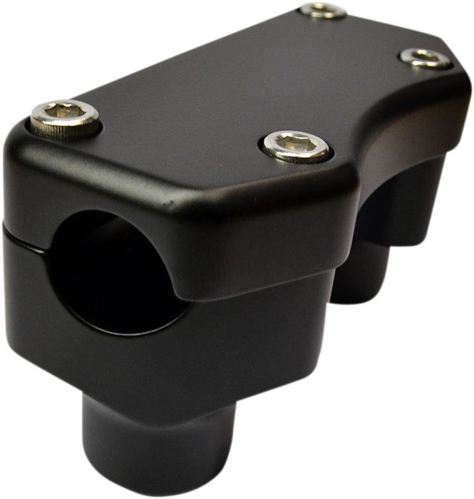 Drag Specialties Handlebar Riser/Top Clamp Kit Flat Black - Part #06020811 - Hogparts UK