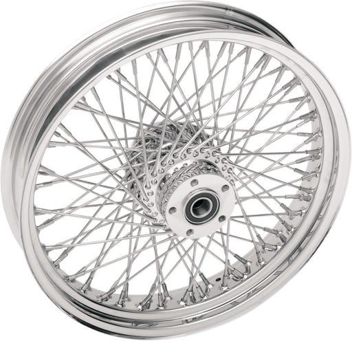 Drag Specialties Front Wheel 21X2.15 Single/Dual-Disc 80-Spoke Chrome - Part #02030091 - Hogparts UK