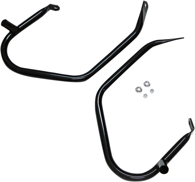 Drag Specialties Saddlebag Guards Low-Profile Black - Part #05051564 - Hogparts UK