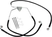 Drag Specialties Front Brake Line Black Vinyl Coated Stainless Steel Extended 6" - Part #17412511 - Hogparts UK