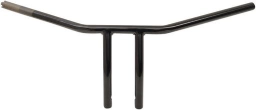 Drag Specialties Handlebar 8" T-Bar Drilled Black TBW - Part #06014228 - Hogparts UK