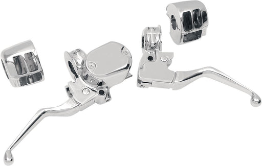 Drag Specialties Handlebar Control Kit W/ 1/2" Brake Master Cylinder Chrome - Part #06100147 - Hogparts UK