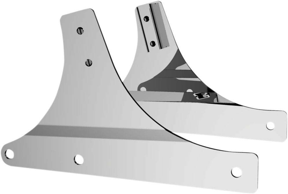 Drag Specialties Chrome Sissy Bar Side Brackets - Part #15040054 - Hogparts UK