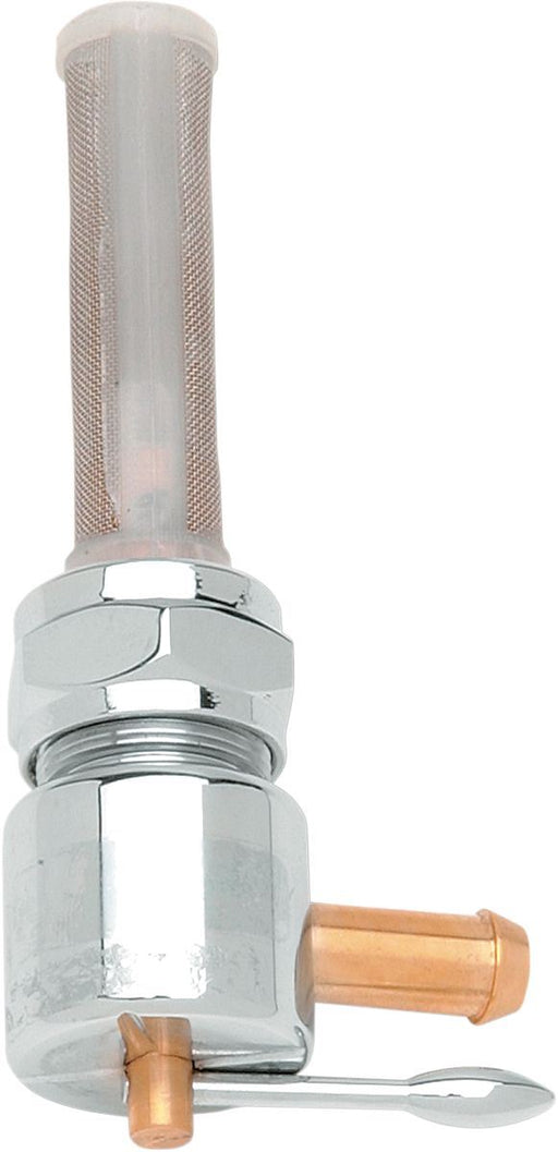 Drag Specialties Fuel Petcock Round 5/16" Forward Chrome - Part #07050119 - Hogparts UK