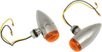 Drag Specialties Bullet Led Marker Light Smooth Amber Lens Chrome - Part #78052069 - Hogparts UK
