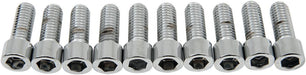Drag Specialties Socket-Head Bolt 3/8-16X1 Smooth Chrome - Part #DS190553S - Hogparts UK