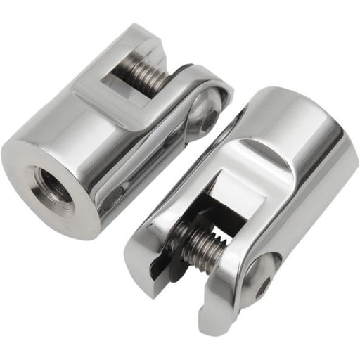 Accutronix  Peg Mounts Rear Folding Chrome - Part #123599 - Hogparts UK