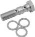 Drag Specialties Dual Banjo Bolt 3/8"-24 Chrome - Part #DS098117 - Hogparts UK