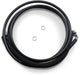 Drag Specialties Clutch Line Black Vinyl Coated + 8" Stainless Steel Hydraulic - Part #06610030 - Hogparts UK