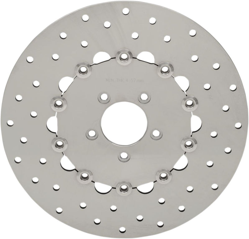 Drag Specialties Rotors Brake 11.8" Front Drilled Stainless Steel - Part #17103158 - Hogparts UK