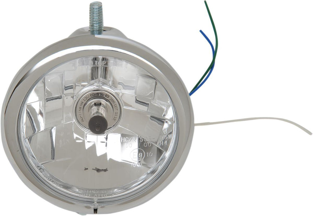 Drag Specialties Headlight Assembly 5.75" Top Mount Chrome - Part #20010806 - Hogparts UK