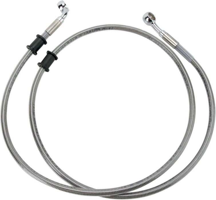 Drag Specialties Front Brake Line Stainless Steel Extended 10" - Part #17412893 - Hogparts UK