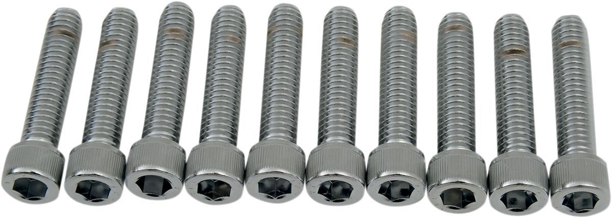 Drag Specialties Socket-Head Bolt 5/16-18X1.5 Knurled Chrome - Part #DS190548 - Hogparts UK
