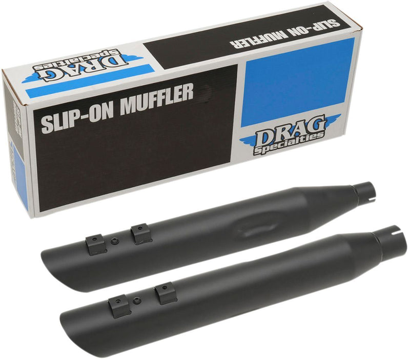 Drag Specialties Mufflers Slip-On 4" Slashdown Black - Part #18011190 - Hogparts UK