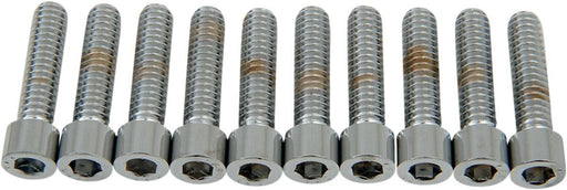Drag Specialties Socket-Head Bolt 1/4-20X1 Smooth Chrome - Part #DS190537S - Hogparts UK