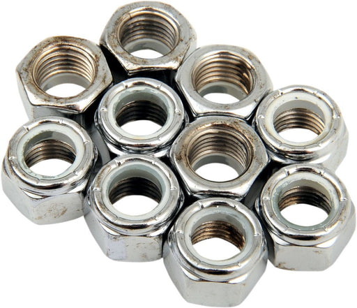 Drag Specialties Nylon Insert Nut 7/16-20 Chrome - Part #DS190531 - Hogparts UK