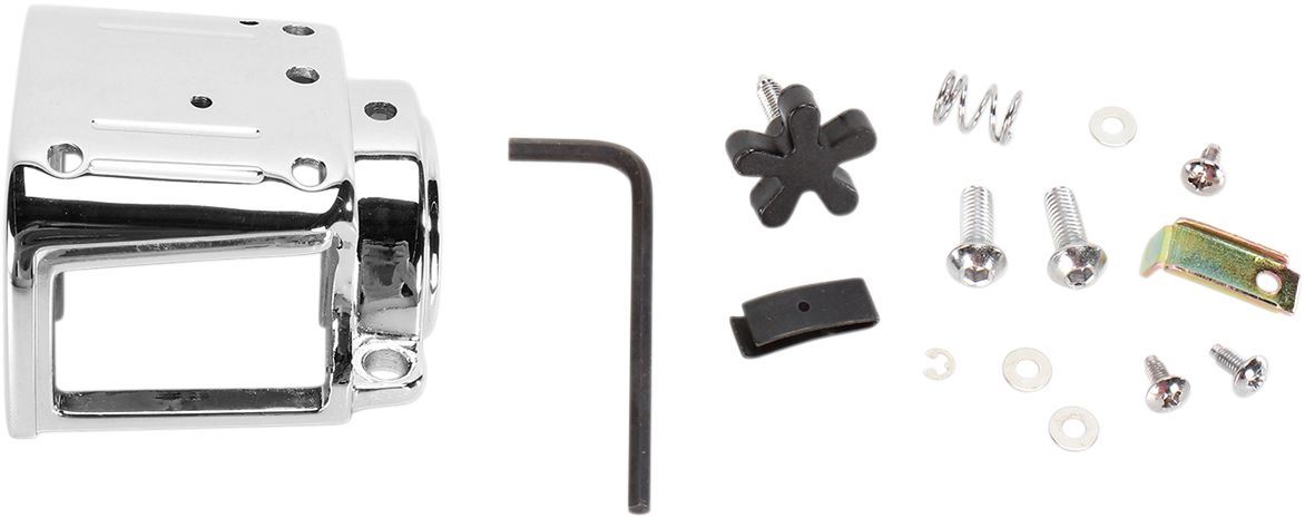 Drag Specialties Switch Housing Bottom-Left Chrome - Part #DS290693 - Hogparts UK