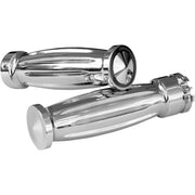 Accutronix  Grips Handlebar Diamond 1" Chrome - Part #105864 - Hogparts UK
