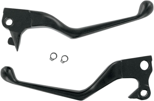 Drag Specialties Lever Set Wide Blade Black - Part #06100129 - Hogparts UK