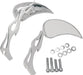 Drag Specialties Mirror Kit Flame Teardrop W/ Flame Stems Chrome - Part #06400116 - Hogparts UK