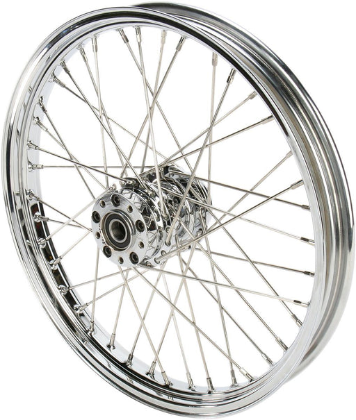 Drag Specialties Front Wheel 21X2.15 Single-Disc 40-Spoke Chrome - Part #02030390 - Hogparts UK