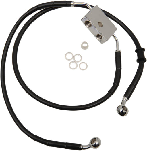 Drag Specialties Frt Brake Line Xl Bk +10 - Part #17415325 - Hogparts UK