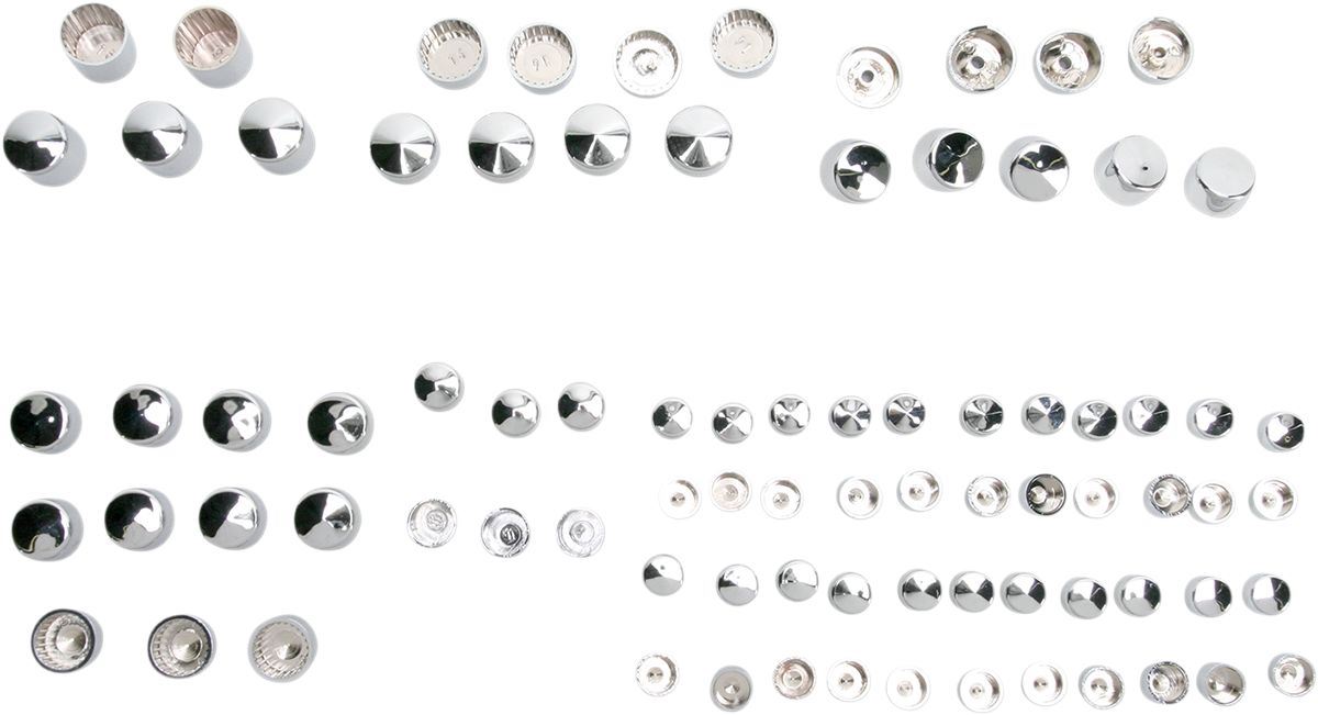 Drag Specialties Bolt Cover Kit Standard Chrome - Part #24010702 - Hogparts UK