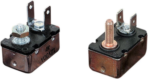 Drag Specialties Circuit Breaker 30Ampere Stud/Dual-Spade - Part #DS324001 - Hogparts UK