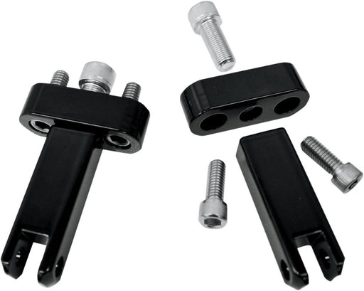 Drag Specialties Passenger Footpeg Mount Kit Black - Part #16201046 - Hogparts UK