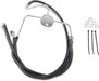 Drag Specialties Front Brake Line Black Vinyl Coated Stainless Steel Extended 2" - Part #17412521 - Hogparts UK