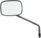 Drag Specialties Mirror Rectangular Black W/ Lowrider Stem - Part #06400656 - Hogparts UK