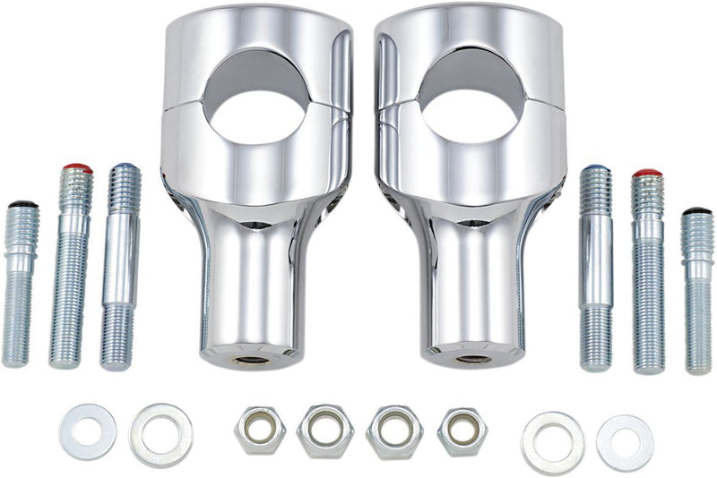 Drag Specialties Riser Big Buffalo 3" Straight Chrome For 1.5" - Part #06020467 - Hogparts UK