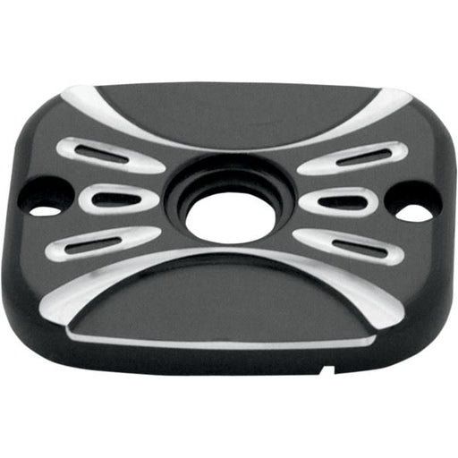 Arlen Ness Brake Master Cylinder Cover Deep Cut Front Black - Part #104242 - Hogparts UK