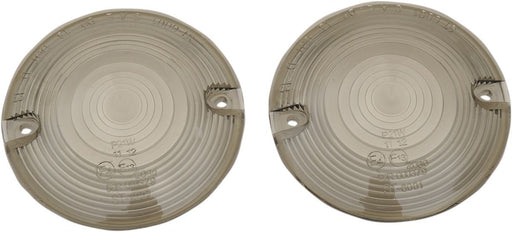 Drag Specialties Turn Signal Lenses Flat-Style Smoke - Part #20200640 - Hogparts UK