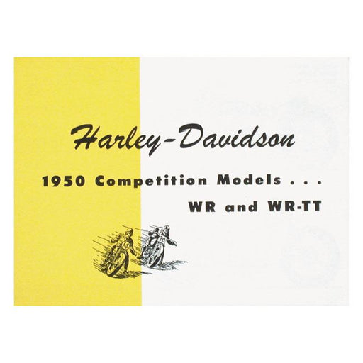 SPECIFICATION FOLDER 1950 WR, WR-TT - 1950 45" WR, WR-TT COMPETITION MODELS<br><br>Part #903222 - hogparts-uk.myshopify.com