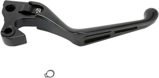 Drag Specialties Clutch Lever Slotted Wide Blade Matt Black - Part #06130947 - Hogparts UK