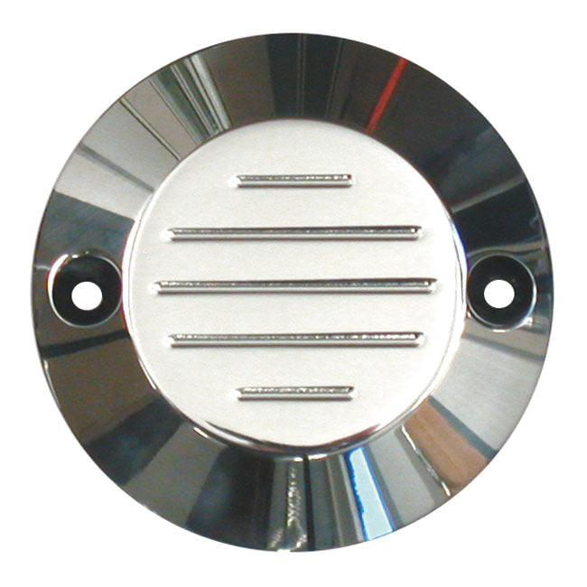 Grooved Point Cover, Polished for 70-99Big Twin (Excl.. TC); 04-20 XL (Excl. 08-12XR1200)