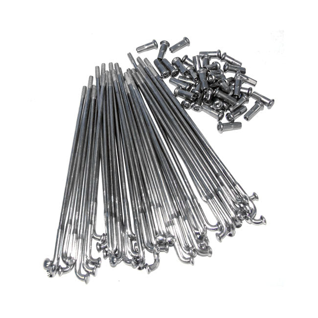 Tts Spoke Set Chrome 16 Inch for Steel Hub - Dropcenter Rim. 40-02 All H-D Drum Or Disc Brake