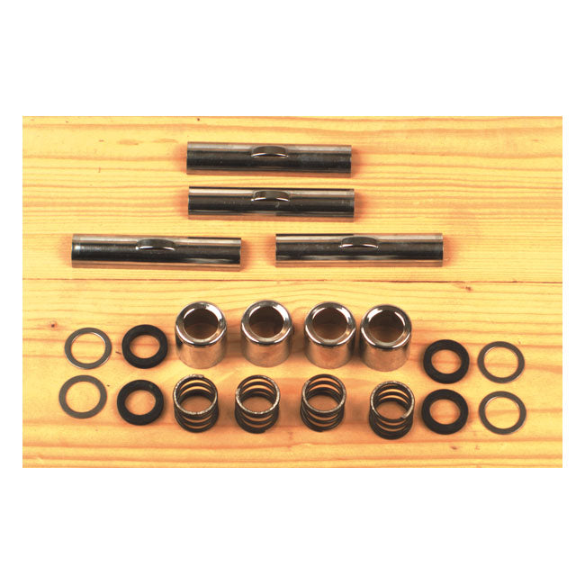 Colony, +.200" Stroker Upper Pushrod Cover Kit. Chrome for 66-84 Shovelhead; 84-99 Evo Big Twin . With +.200" Longer Cylinders