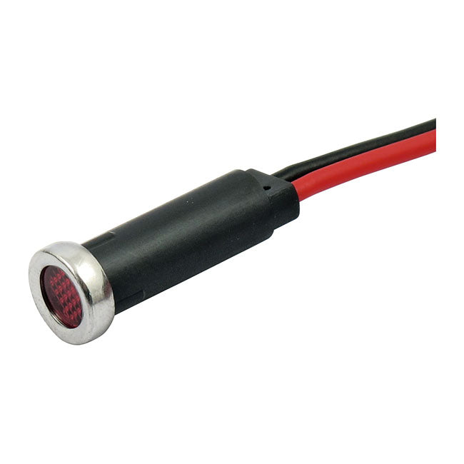 Motorcycle Storehouse LED Indicator Light Red Lens