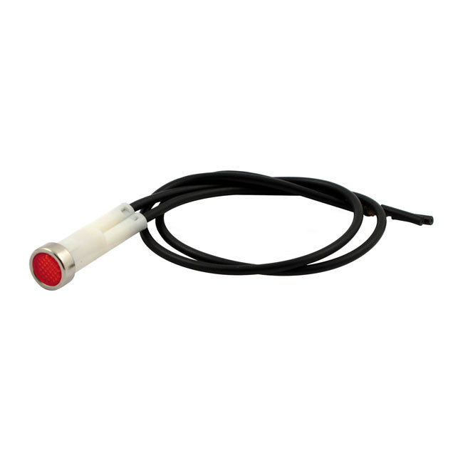 MCS 3/8 Indicator Light. Red, No Symbol – 1987–1990 FXRS; 1986–1990 XL Sportster