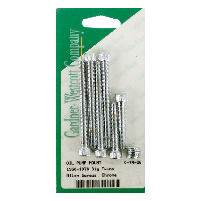 Oil Pump Mount Kit, Allen Chrome for 68-78 FL, FX