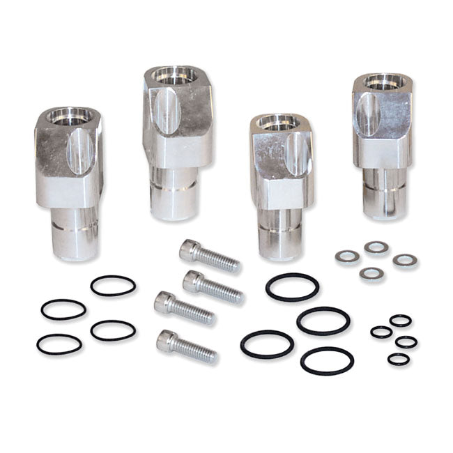 S&S, 86-90 Sportster Billet Tappet Block Set. Polished for 86-90 XL ; S&S Super Stock Crankcases