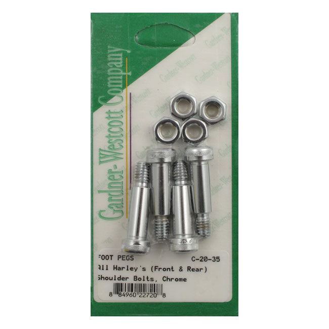 Gw, Allen Bolt Footpeg Kit for 52-68 Big Twin; 57-68 XL