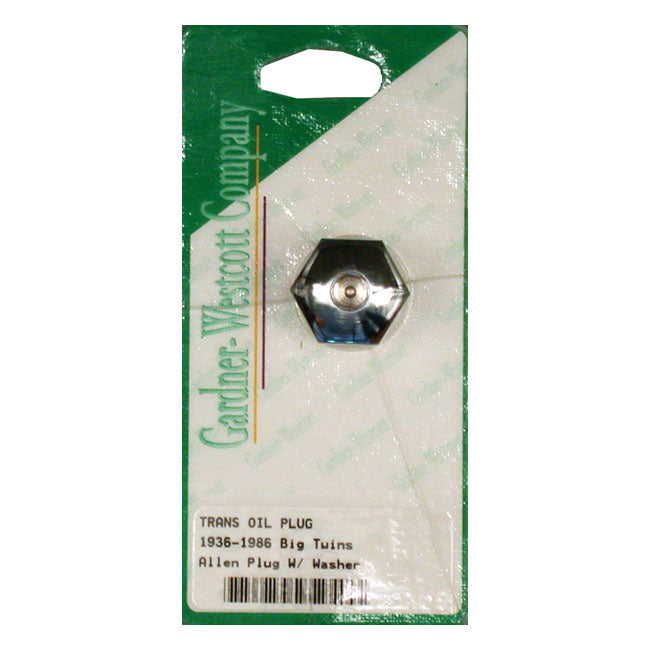 Gw Transm. Fill Plug, Allenhead Style for 37-86 4 & 5-Sp Big Twin